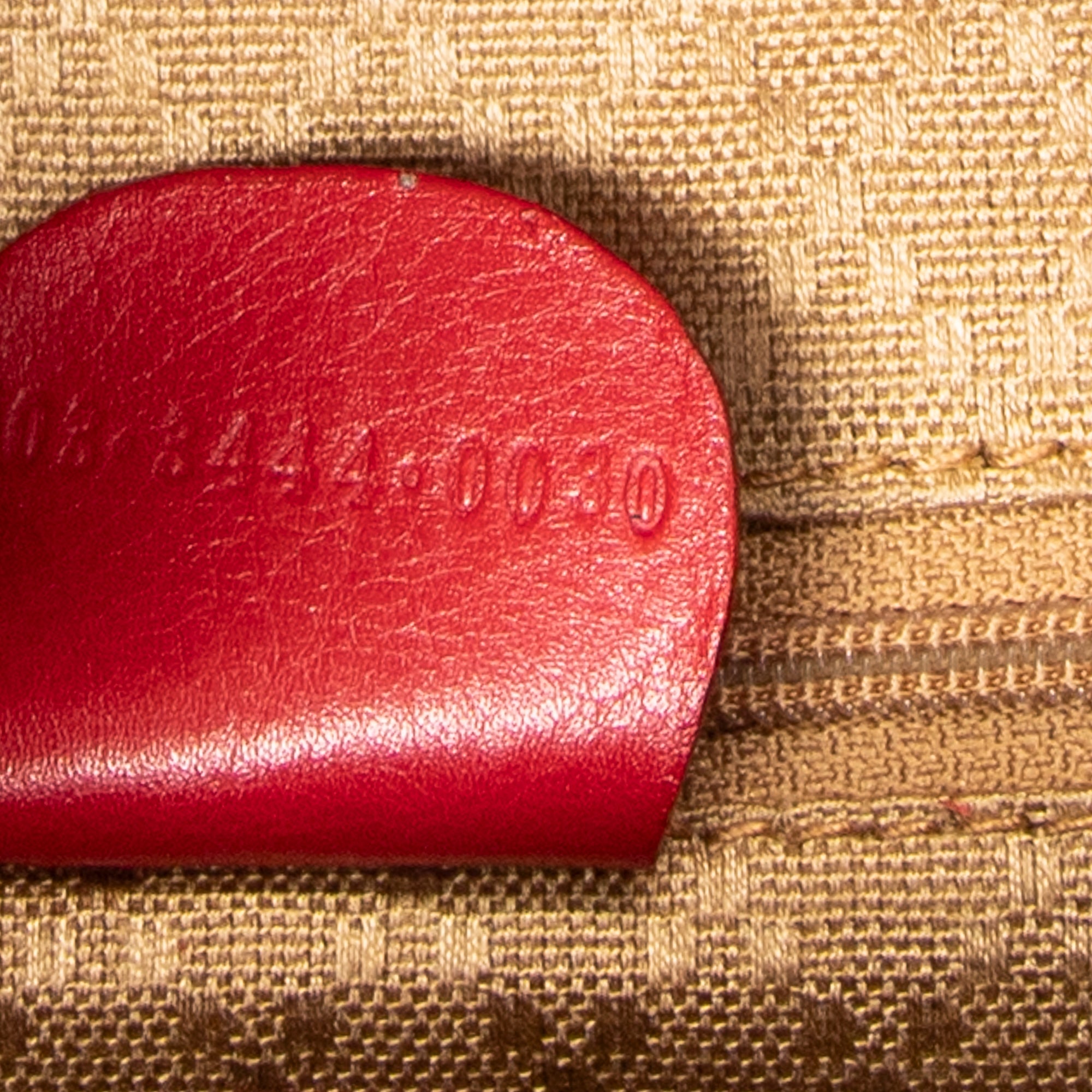 Backpack Mini Bamboo Backpack Red Calfskin Leather