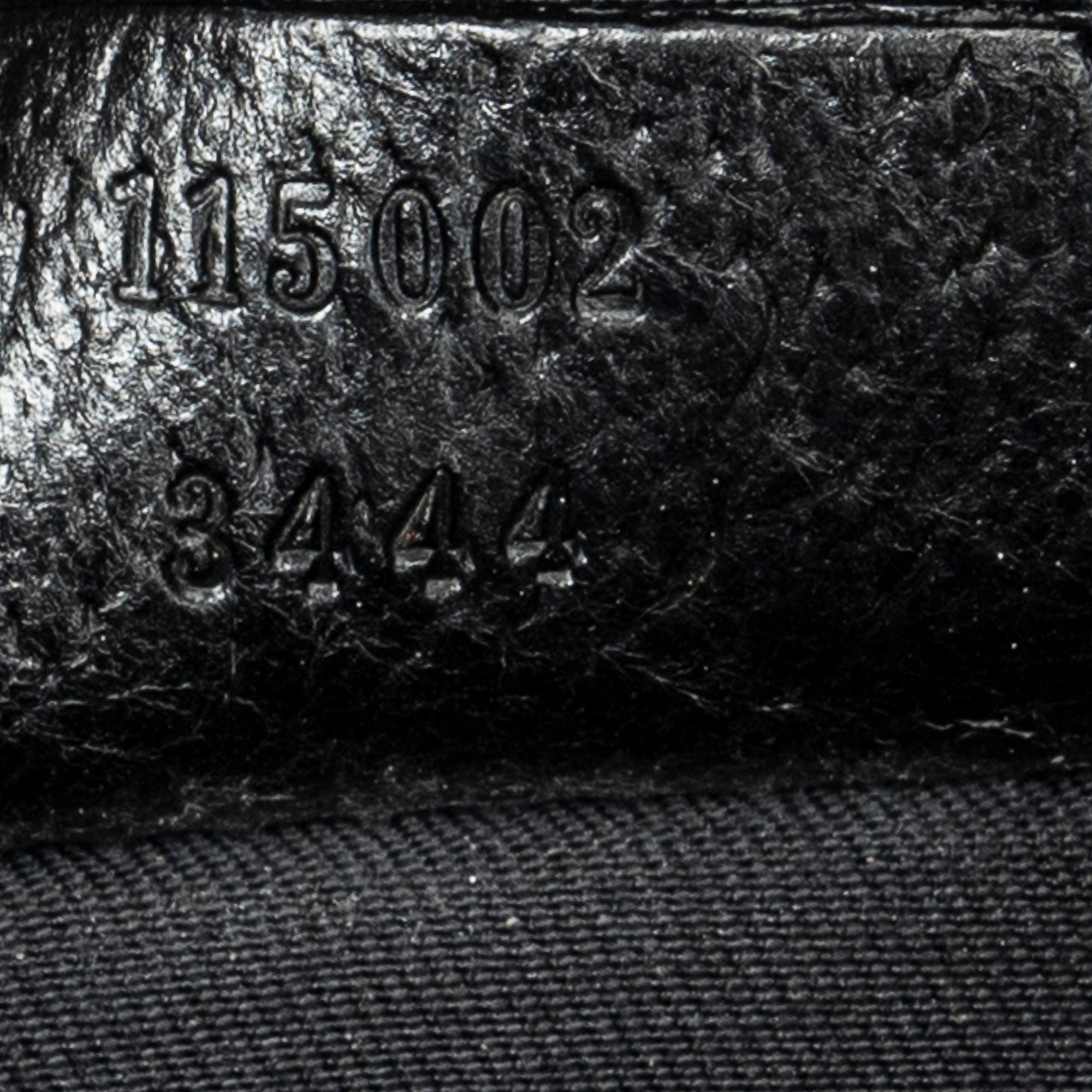 Shoulder Bag Small Hobo Bag Black Monogrammed Canvas