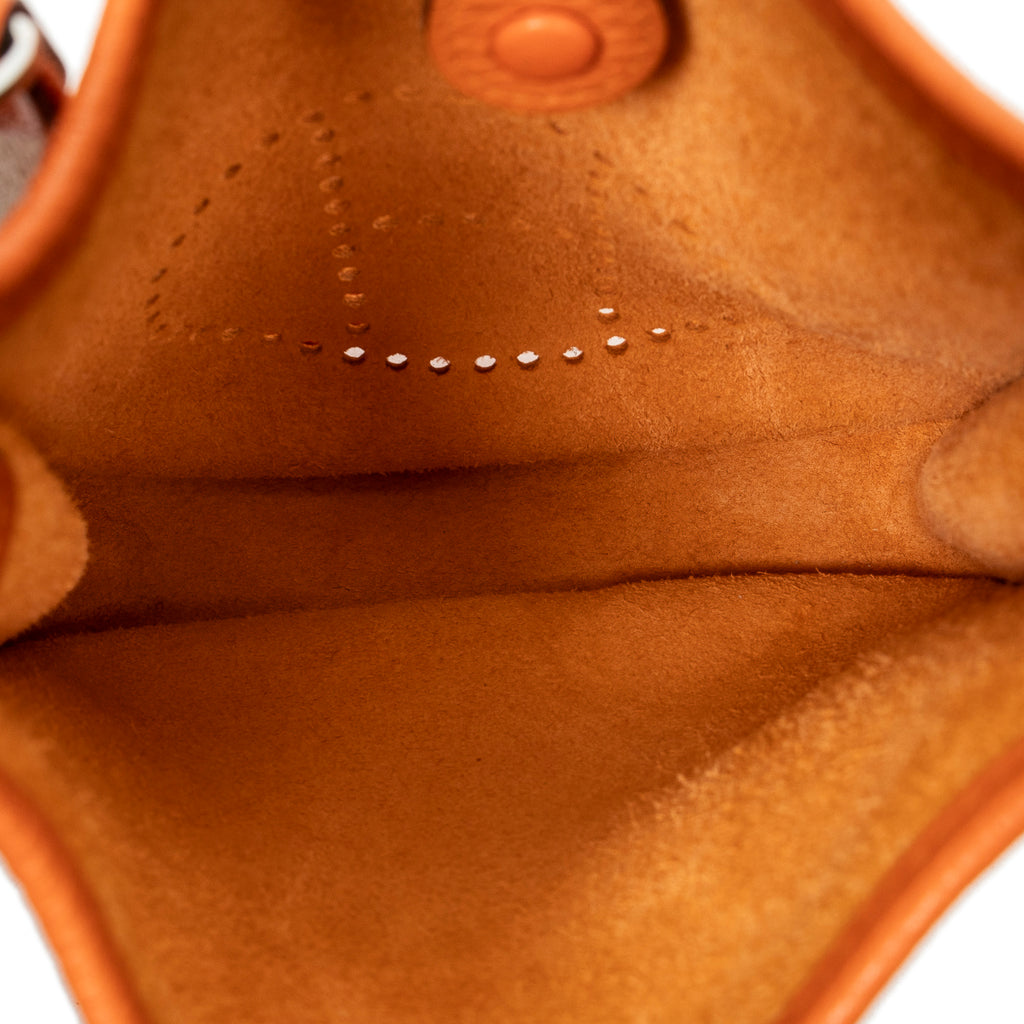 Shoulder Bag Evelyne TPM Orange Clemence Leather