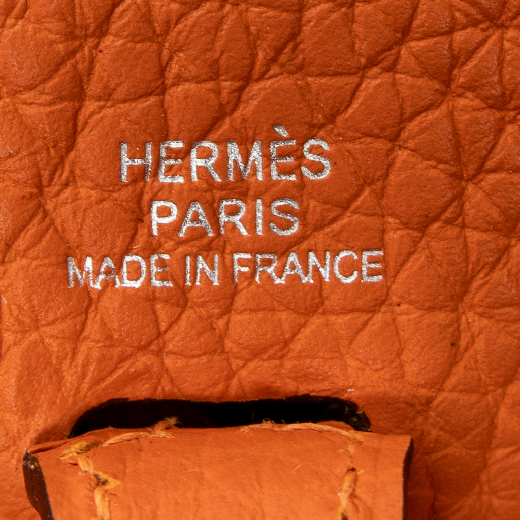 Shoulder Bag Evelyne TPM Orange Clemence Leather