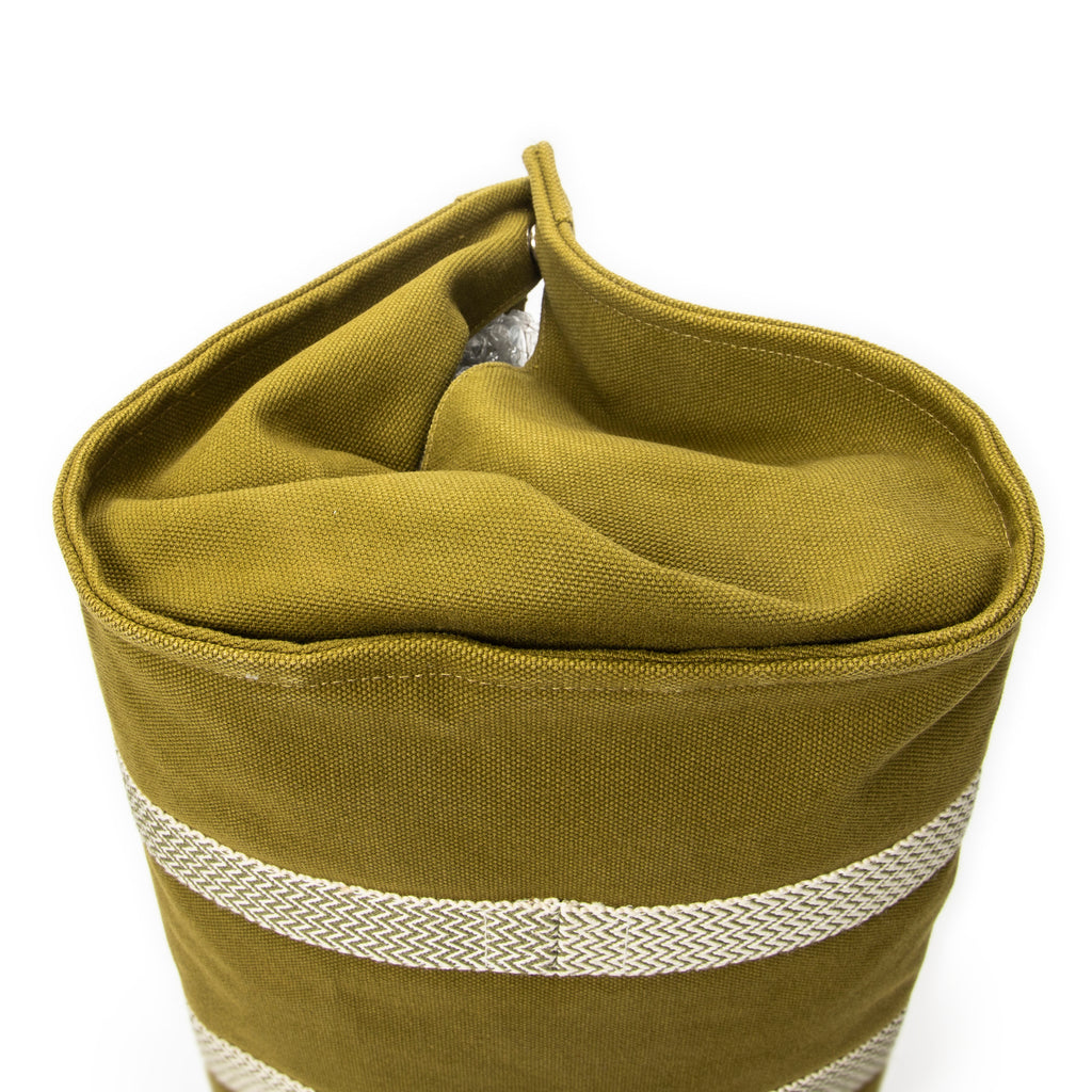 Handbag Cannes MM Green Toile Canvas