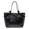 Shoulder Bag Heritage Tote Black Grained Calfskin Leather