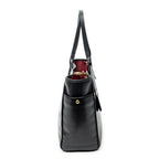Shoulder Bag Heritage Tote Black Grained Calfskin Leather