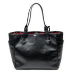 Shoulder Bag Heritage Tote Black Grained Calfskin Leather