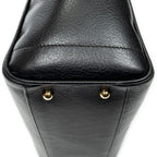 Shoulder Bag Heritage Tote Black Grained Calfskin Leather