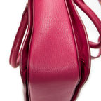 Shoulder Bag Pushlock Executive Tote Pink Calfskin Leather