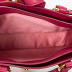 Shoulder Bag Pushlock Executive Tote Pink Calfskin Leather