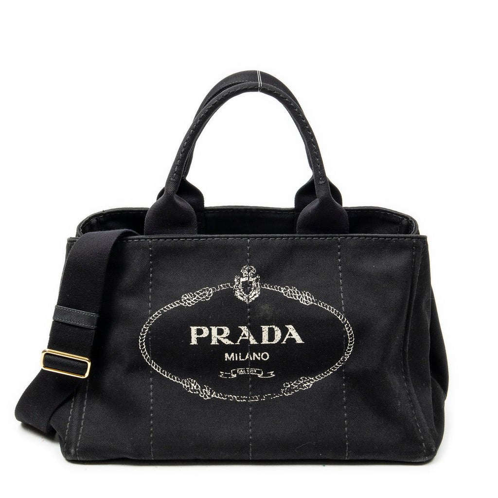 Shoulder Bag Medium Canapa Tote Black Canapa Canvas