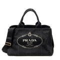 Shoulder Bag Medium Canapa Tote Black Canapa Canvas