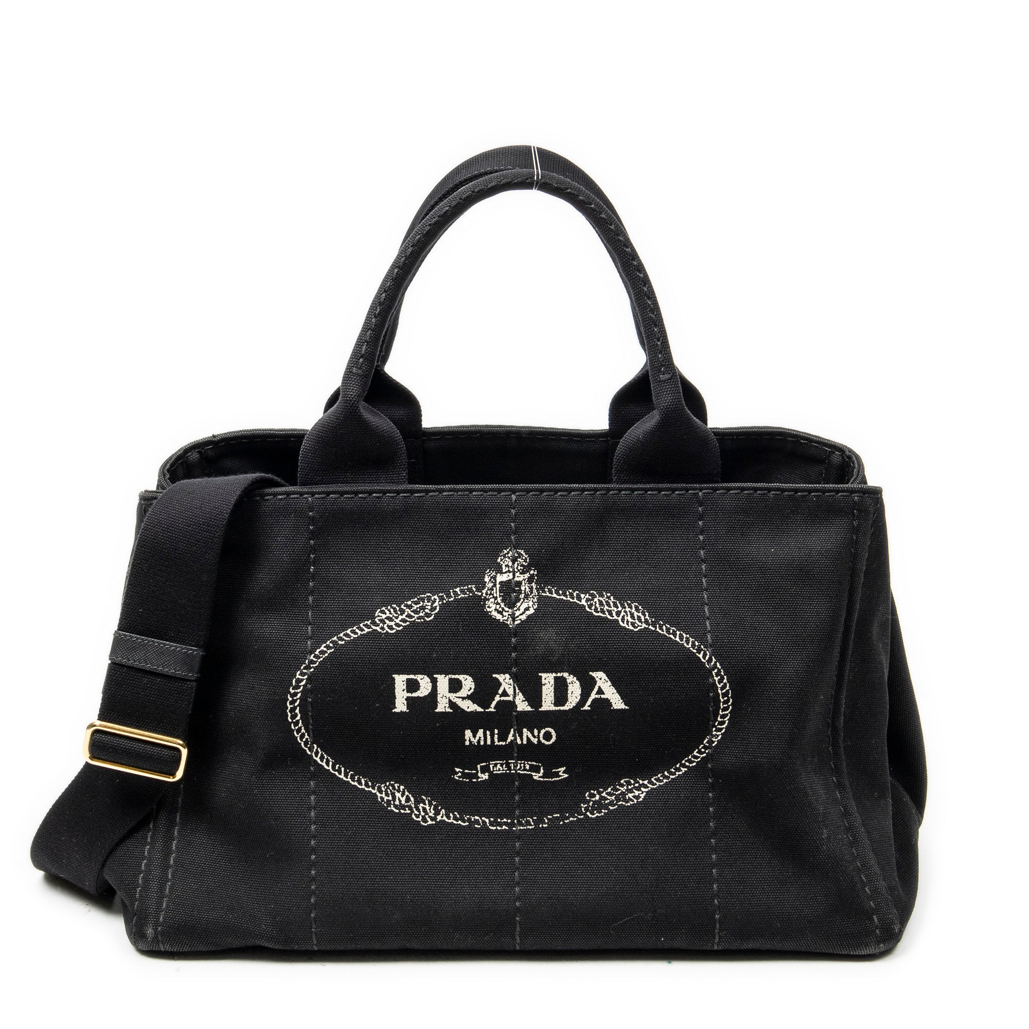 Shoulder Bag Medium Canapa Tote Black Canapa Canvas