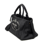 Shoulder Bag Medium Canapa Tote Black Canapa Canvas