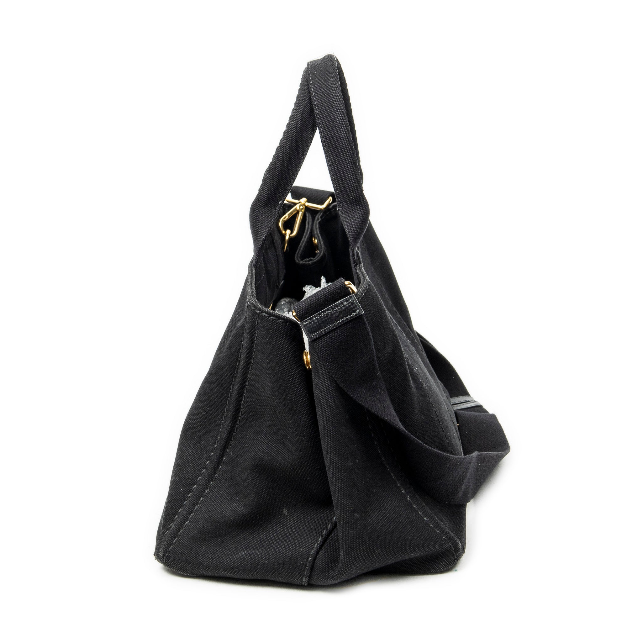 Shoulder Bag Medium Canapa Tote Black Canapa Canvas