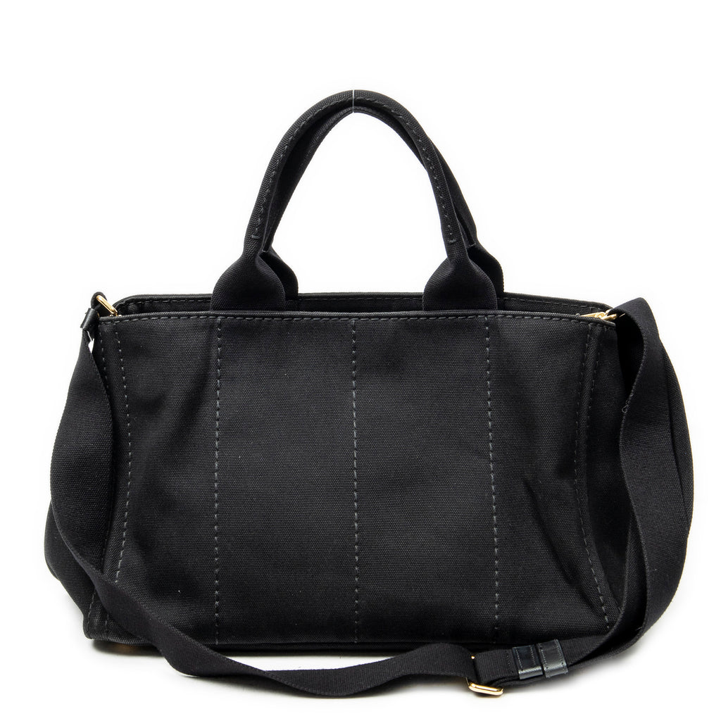 Shoulder Bag Medium Canapa Tote Black Canapa Canvas