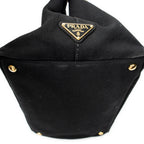 Shoulder Bag Medium Canapa Tote Black Canapa Canvas