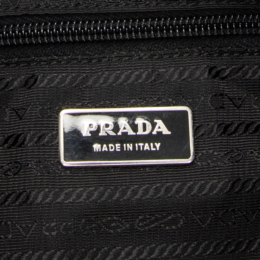 Shoulder Bag Front Pocket Messenger Black Nylon Canvas