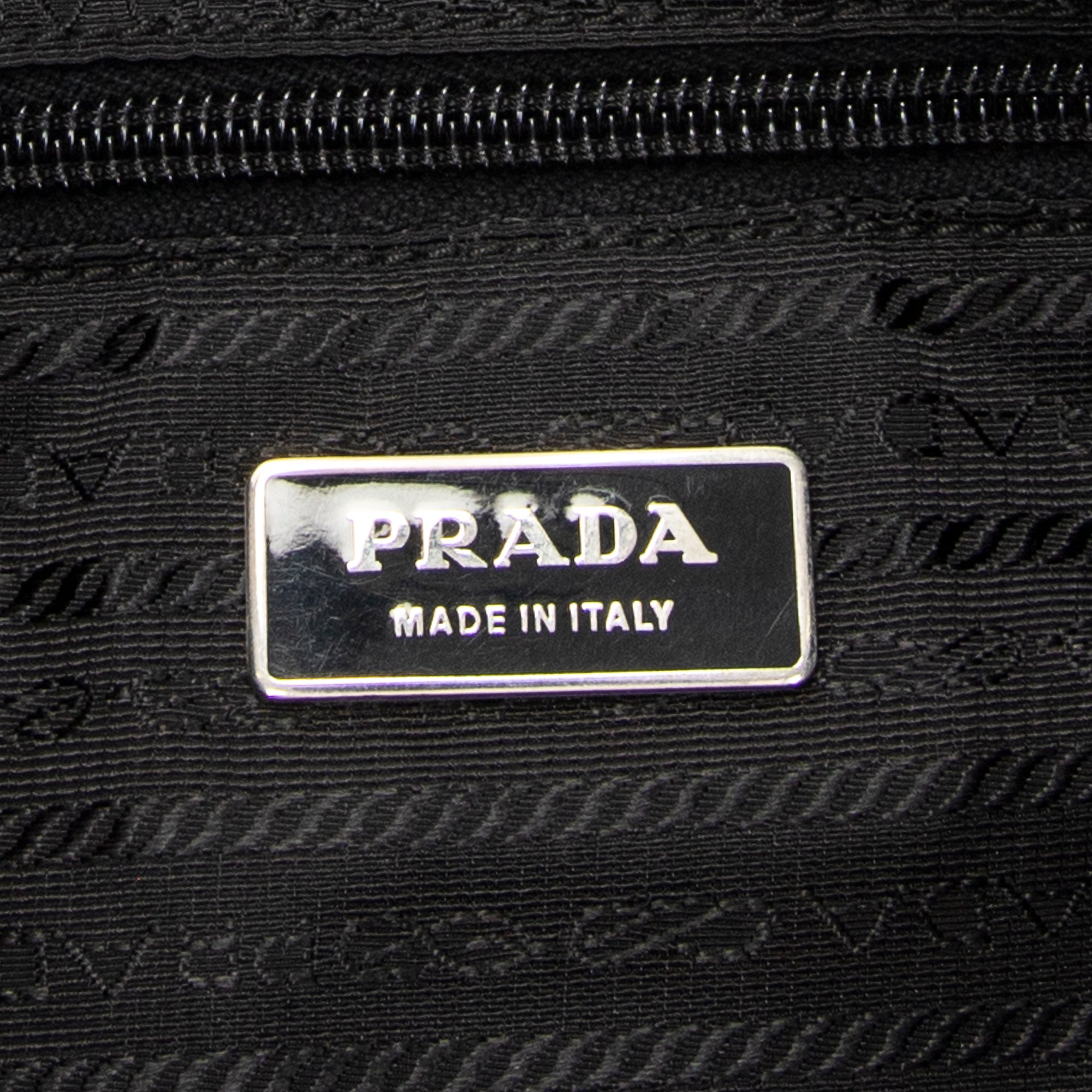 Shoulder Bag Front Pocket Messenger Black Nylon Canvas