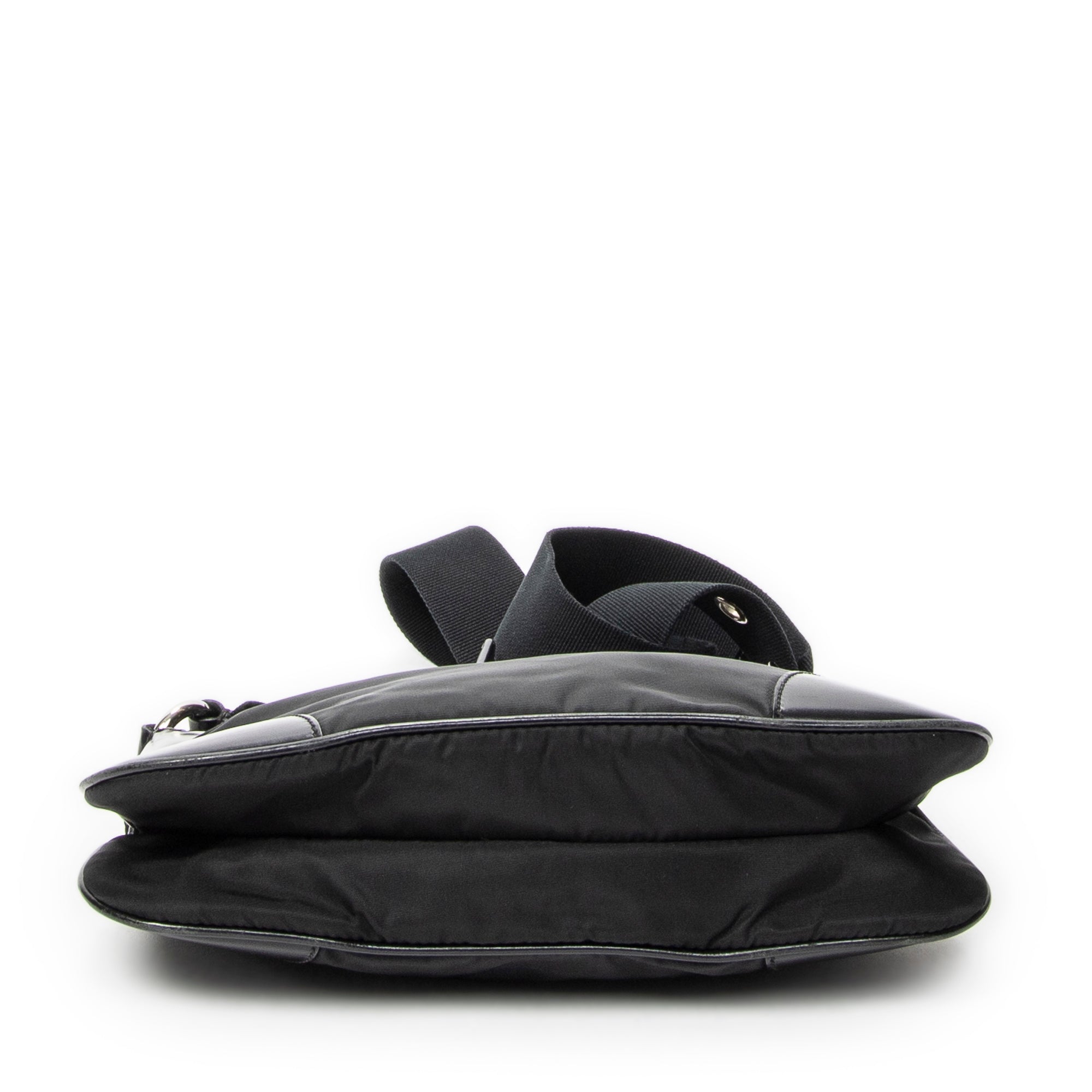 Shoulder Bag Rectangular Shoulder Tote Black Nylon Canvas