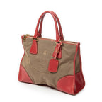 Handbag Medium Jacquard Tote Beige Jacquard Canvas
