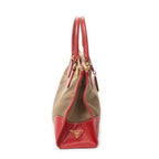 Handbag Medium Jacquard Tote Beige Jacquard Canvas