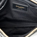 Clutch Cassandre A5 Pouch Black Quilted Chevron Leather
