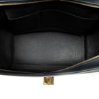 Shoulder Bag Medium Tricolor Trapeze Grey Calfskin Leather