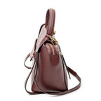 Shoulder Bag Micro Belt Bag Burgundy Grained Calfskin Leather