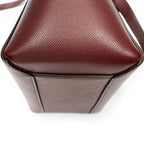 Shoulder Bag Micro Belt Bag Burgundy Grained Calfskin Leather