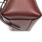 Shoulder Bag Micro Belt Bag Burgundy Grained Calfskin Leather