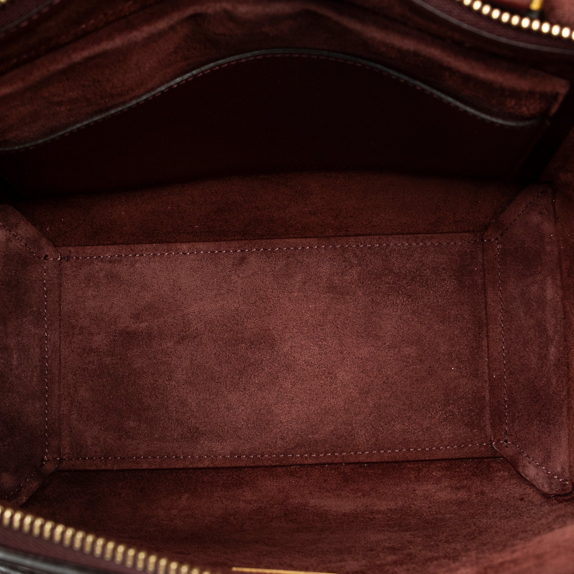 Shoulder Bag Micro Belt Bag Burgundy Grained Calfskin Leather
