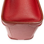 Shoulder Bag Nano Luggage Red Grained Calfskin Leather