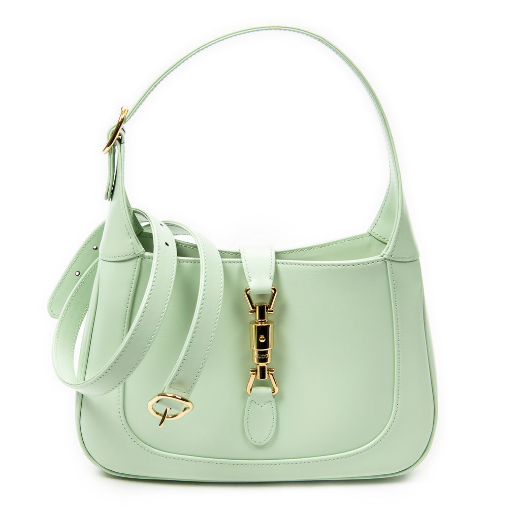 Shoulder Bag Small Jackie 1961 Light Green Smooth Calfskin Leather