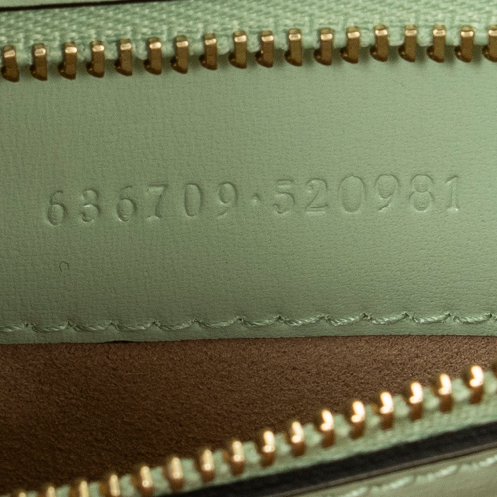 Shoulder Bag Small Jackie 1961 Light Green Smooth Calfskin Leather