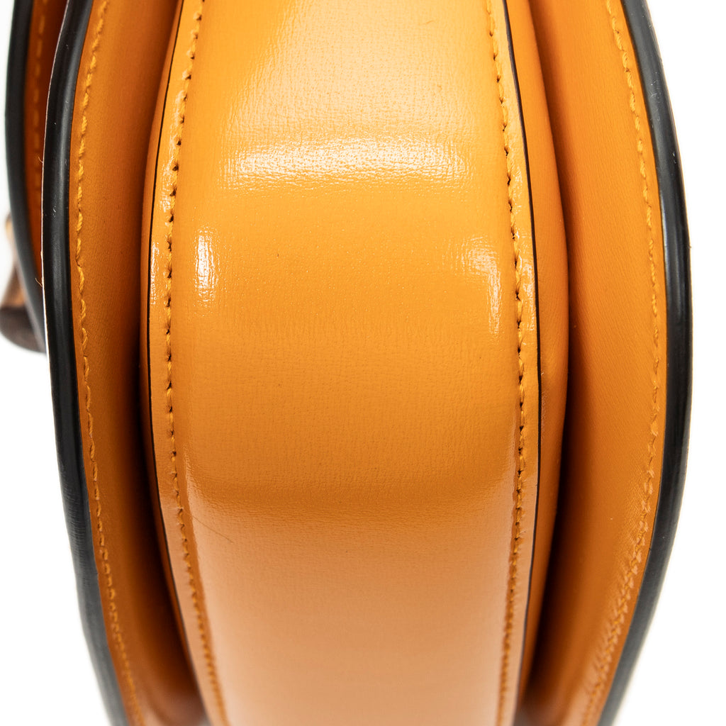 Shoulder Bag Mini Bamboo 1947 Orange Smooth Calfskin Leather
