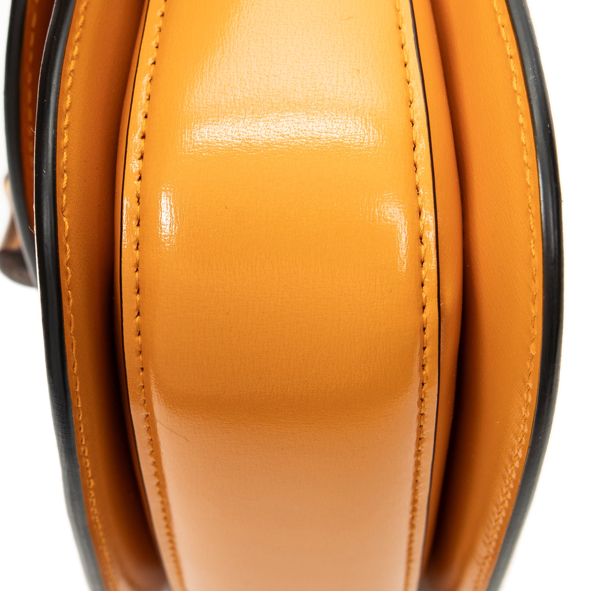 Shoulder Bag Mini Bamboo 1947 Orange Smooth Calfskin Leather
