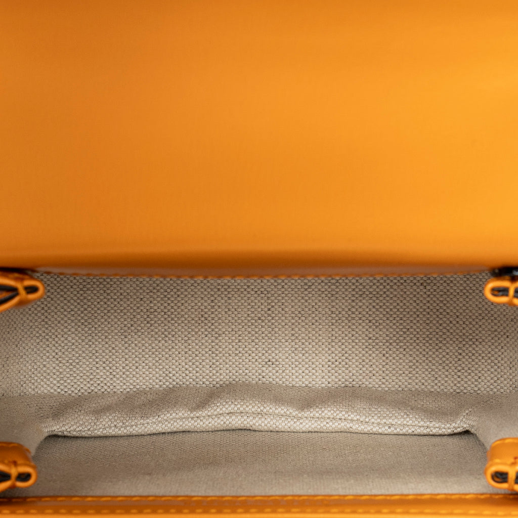 Shoulder Bag Mini Bamboo 1947 Orange Smooth Calfskin Leather