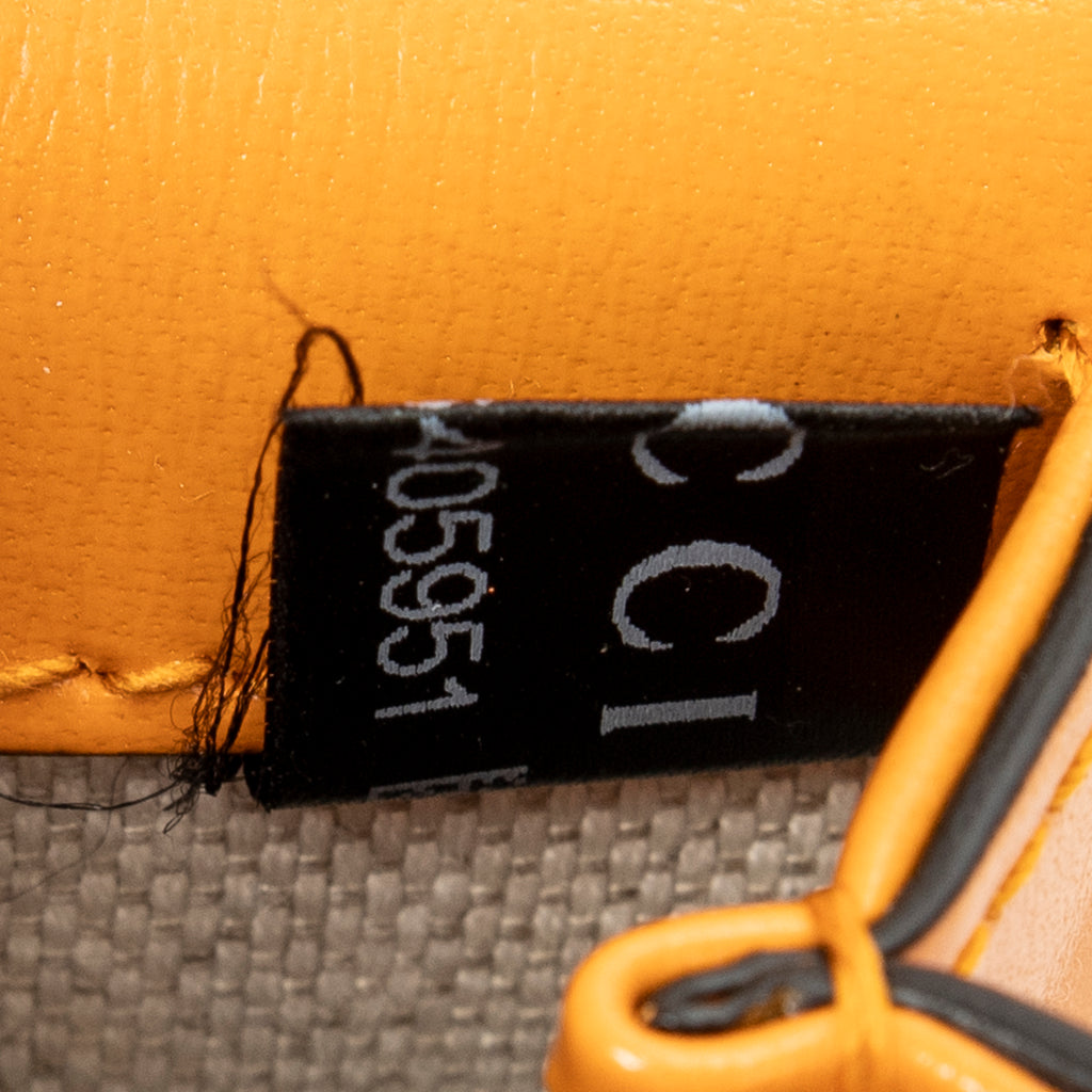 Shoulder Bag Mini Bamboo 1947 Orange Smooth Calfskin Leather