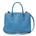 Shoulder Bag Medium Galleria Double Zip Tote Light Blue Saffiano Leather