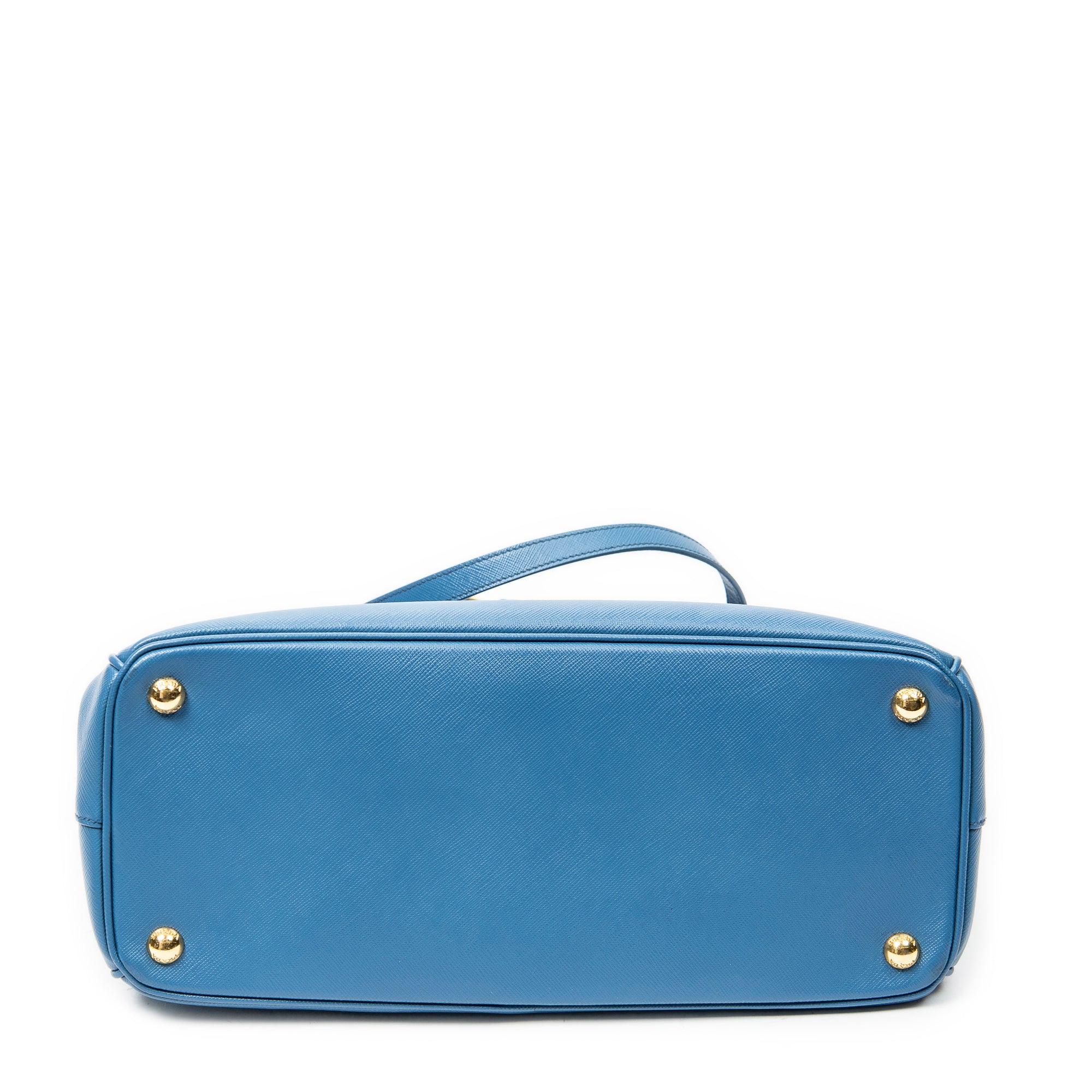 Shoulder Bag Medium Galleria Double Zip Tote Light Blue Saffiano Leather