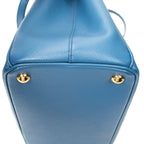 Shoulder Bag Medium Galleria Double Zip Tote Light Blue Saffiano Leather