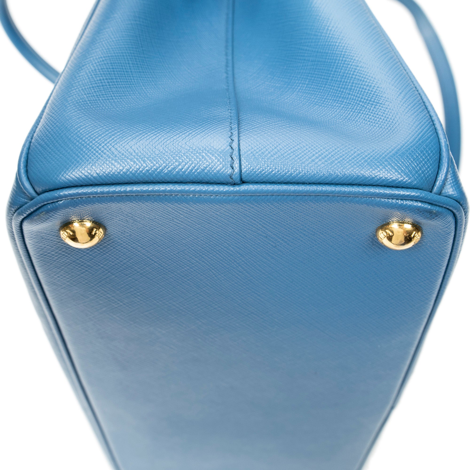 Shoulder Bag Medium Galleria Double Zip Tote Light Blue Saffiano Leather
