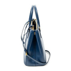 Shoulder Bag Medium Galleria Double Zip Tote Dark Blue Saffiano Leather