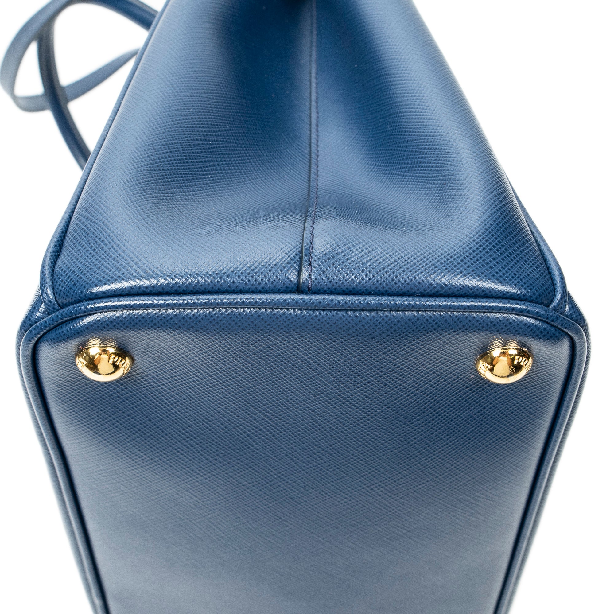 Shoulder Bag Medium Galleria Double Zip Tote Dark Blue Saffiano Leather