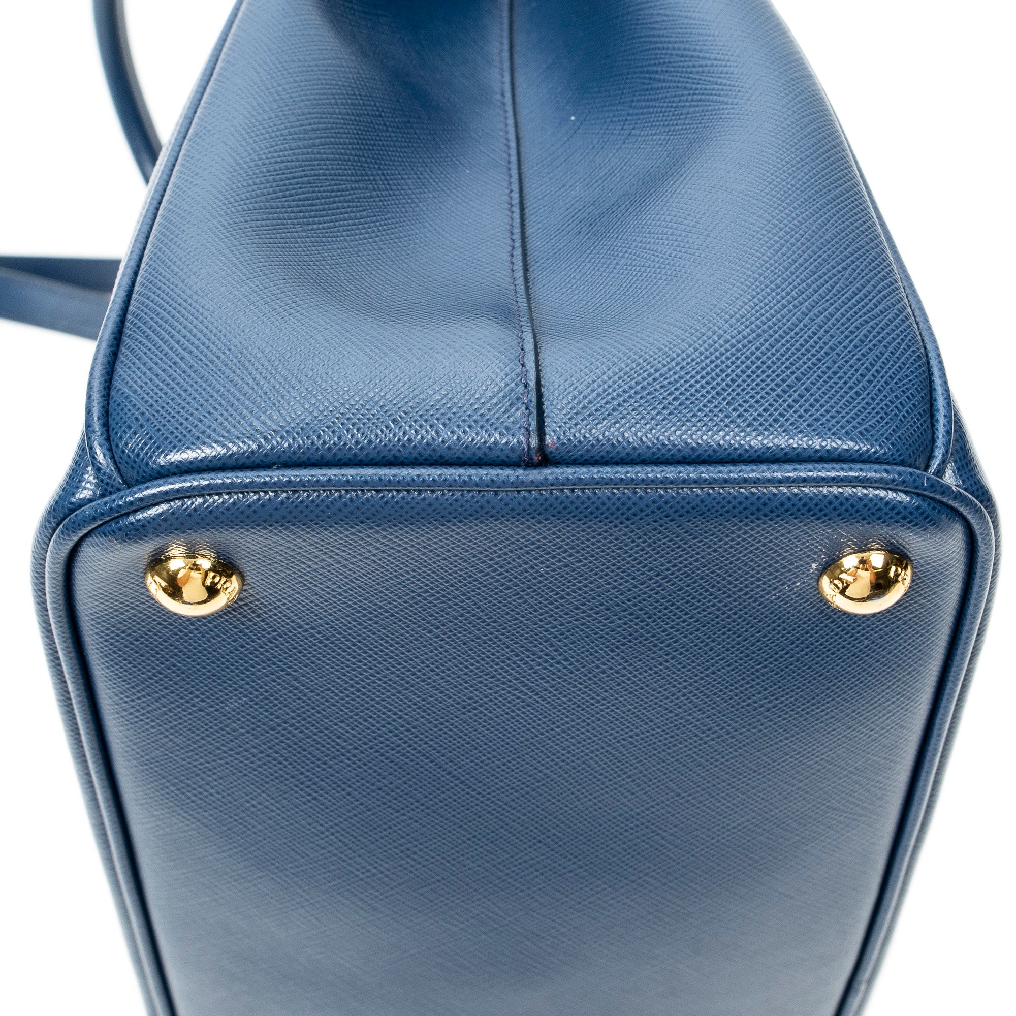 Shoulder Bag Medium Galleria Double Zip Tote Dark Blue Saffiano Leather