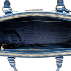 Shoulder Bag Medium Galleria Double Zip Tote Dark Blue Saffiano Leather
