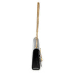 Shoulder Bag Medium Tassel Kate Black Calfskin Leather