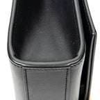 Shoulder Bag Medium Tassel Kate Black Calfskin Leather