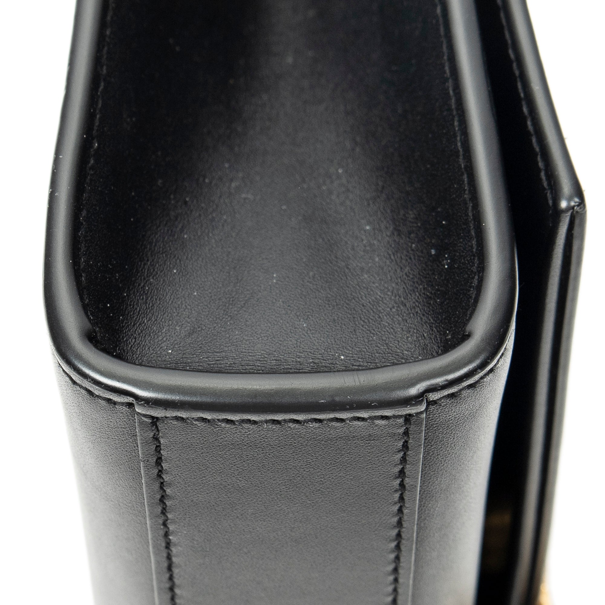 Shoulder Bag Medium Tassel Kate Black Calfskin Leather