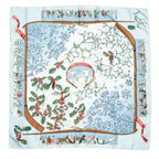 Scarf Scarf Light Blue 100% Twill Silk