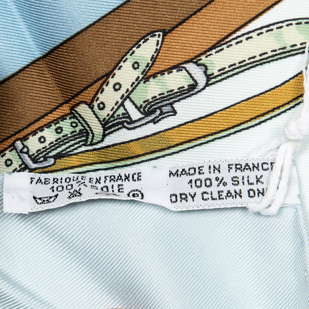Scarf Scarf Light Blue 100% Twill Silk