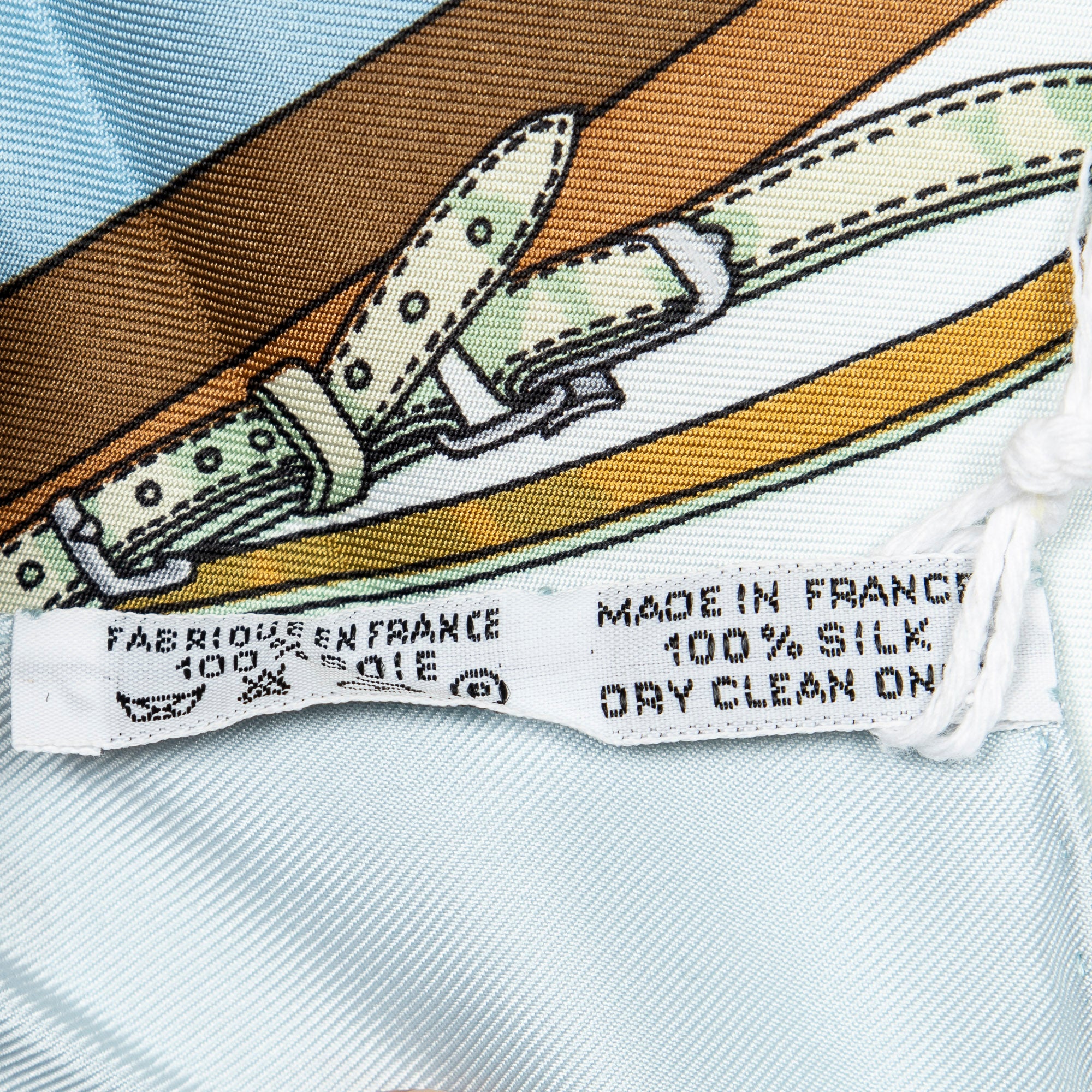 Scarf Scarf Light Blue 100% Twill Silk